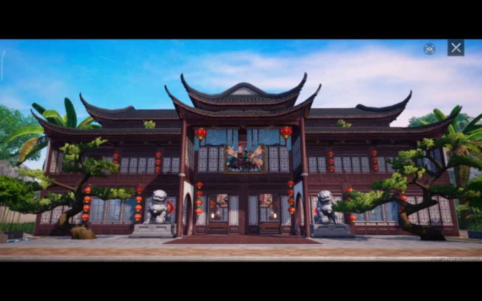 和平精英|16级家园古风酒楼成品展示-十载春秋月-默