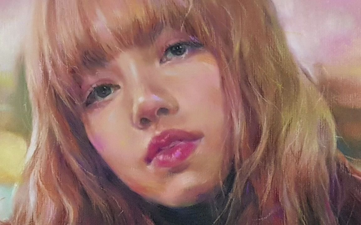 油画棒blackpinklisa关于头发和肤色的处理