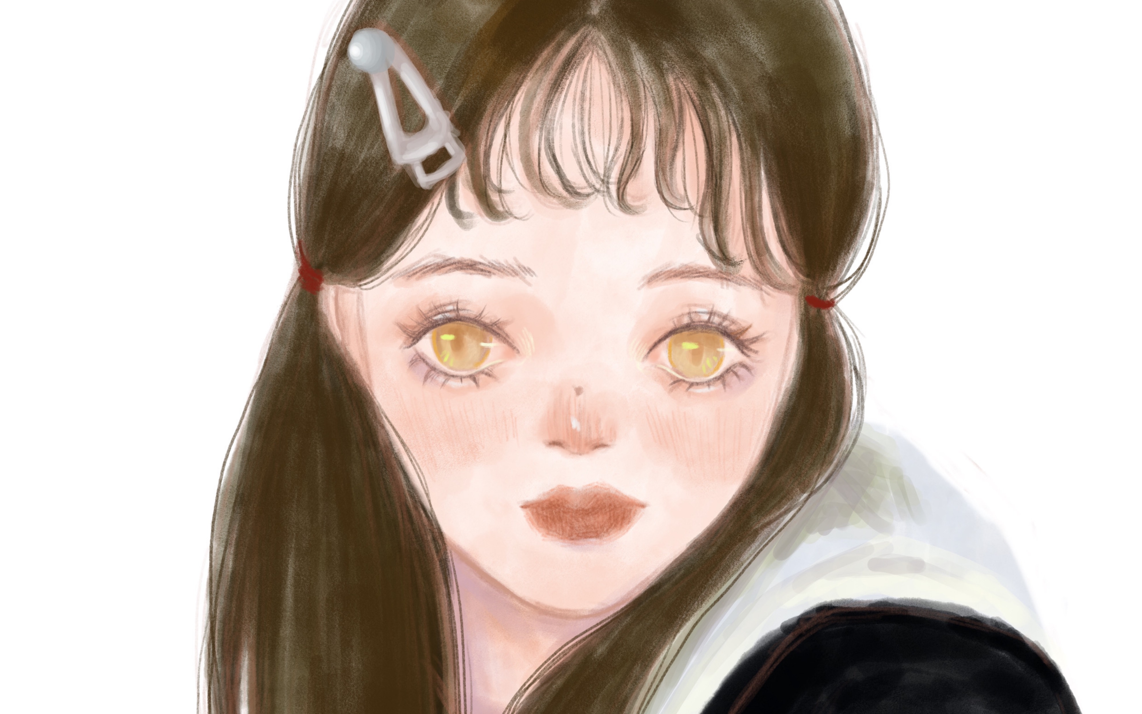 【板绘】可爱少女上色过程