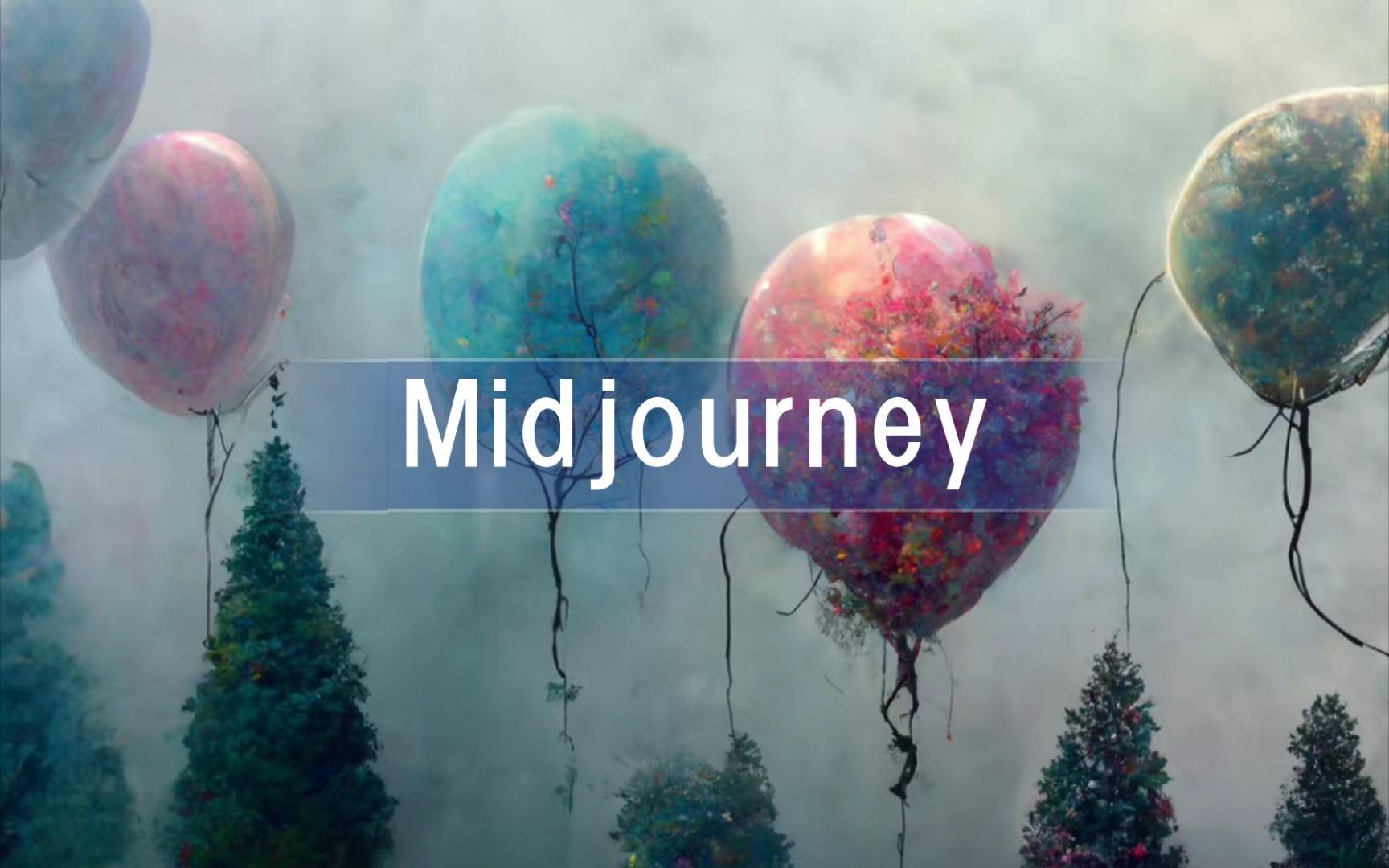 【林墨】在midjourney上生成了一個氣球樹的夢境 ai繪畫