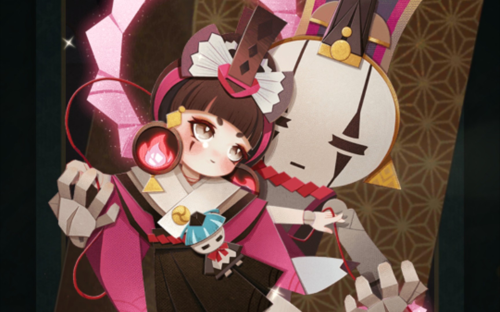 【阴阳师妖怪屋】傀儡师观察日记 05 当小傀儡和灯灯坐上观景台.