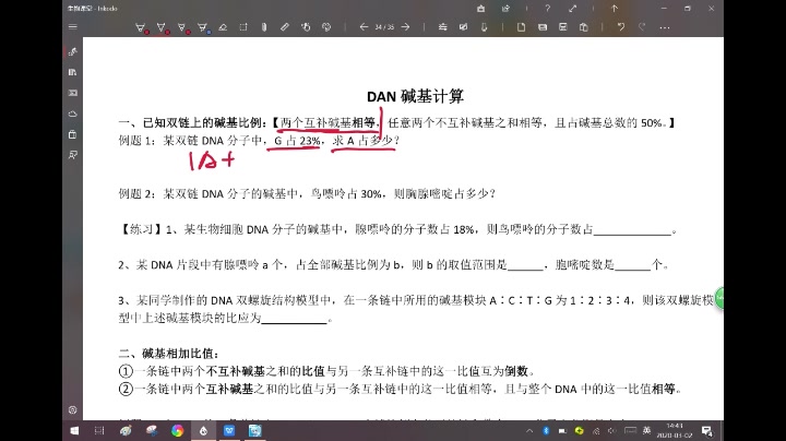 DNA的碱基计算哔哩哔哩bilibili