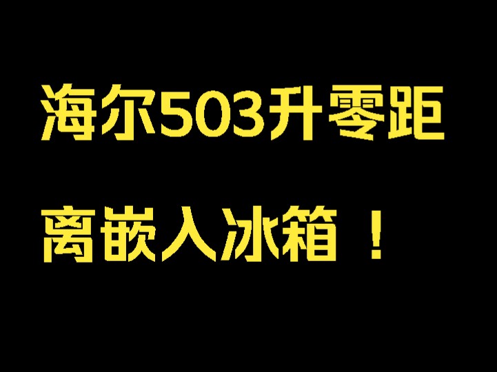 海尔503升零距离嵌入冰箱 !哔哩哔哩bilibili