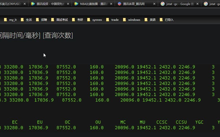 jstat gc 命令解释哔哩哔哩bilibili