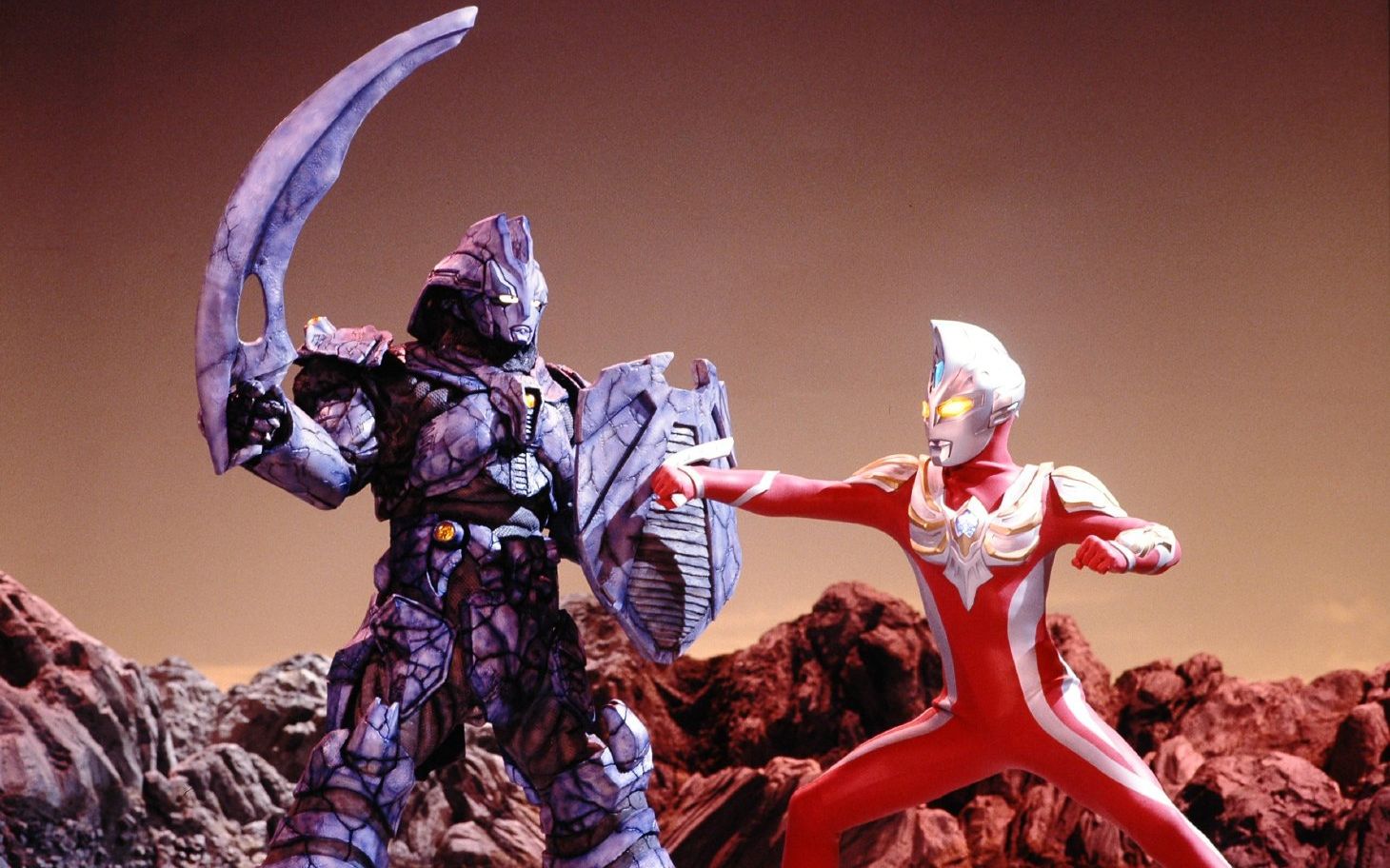 门中来者麦克斯奥特曼vs劲敌战神伽卢法斯