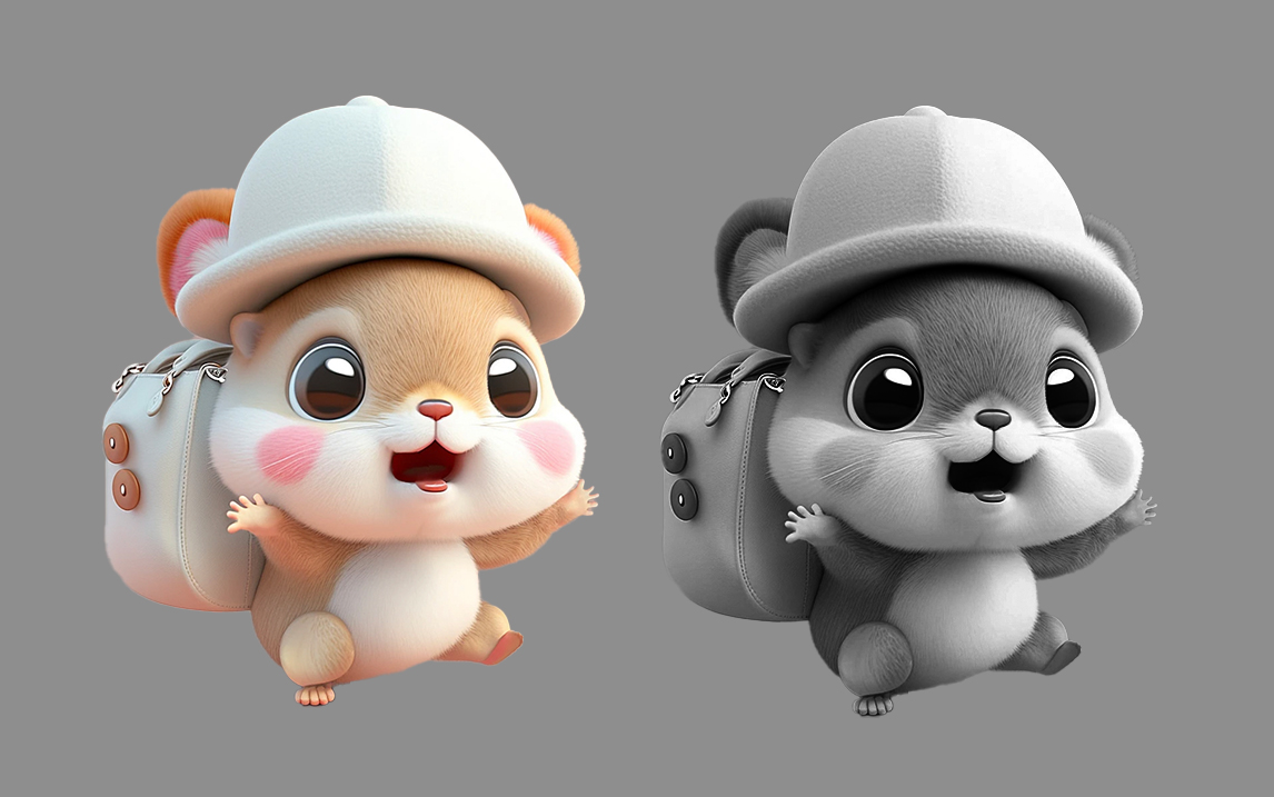 【maya角色建模】三小时爆肝"超可爱小松鼠"手办模型,0基础角色建模