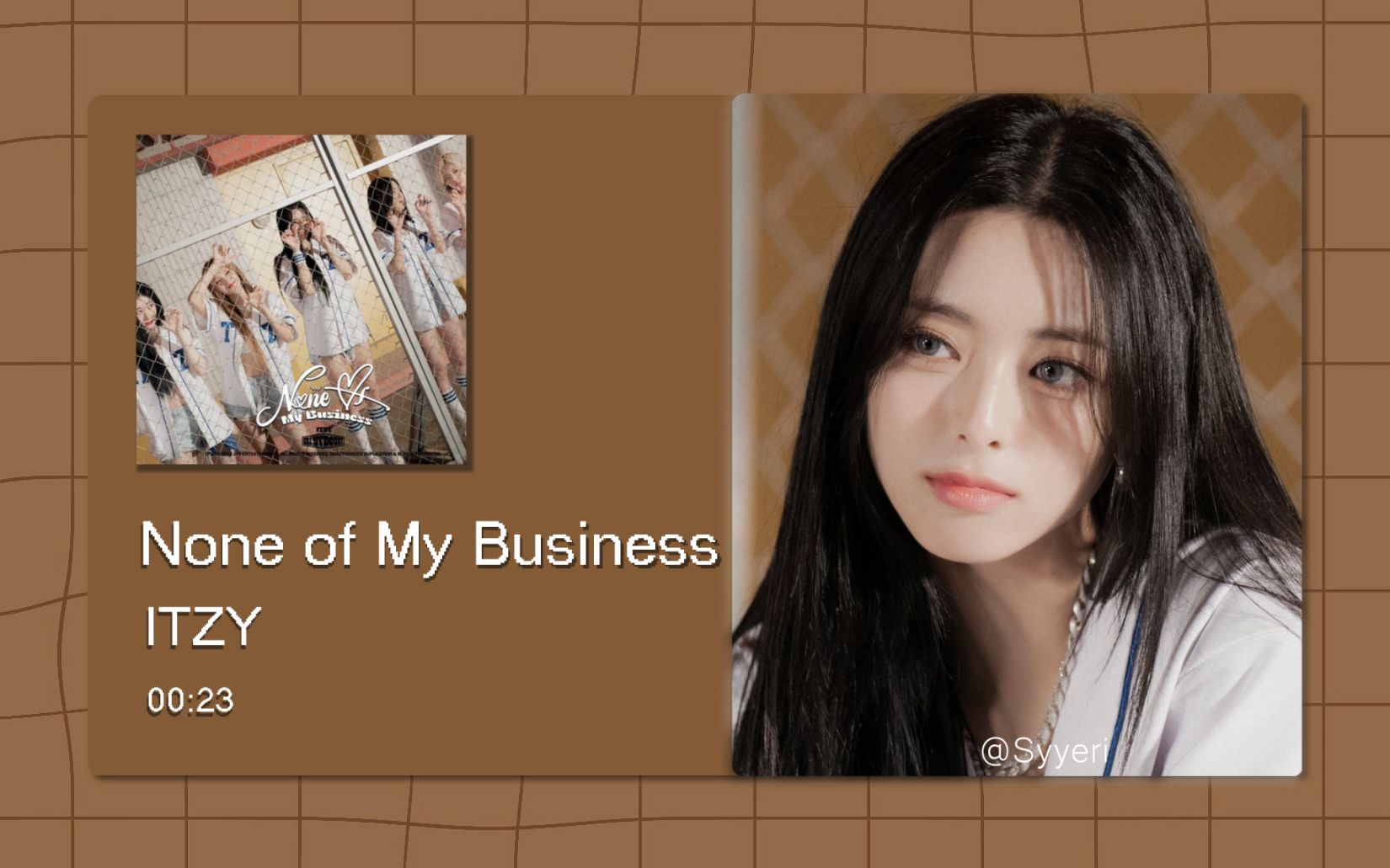 [图]【8D环绕】None of My Business - ITZY 请佩戴耳机使用~