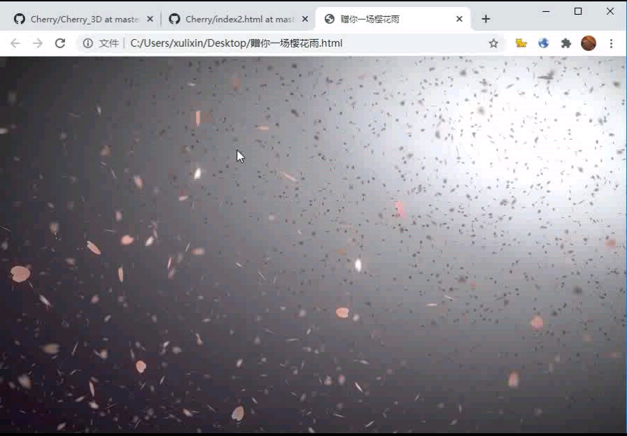 赠你一场樱花雨!只需记事本+浏览器,你也可以做出来,源码取自githubCherry.哔哩哔哩bilibili