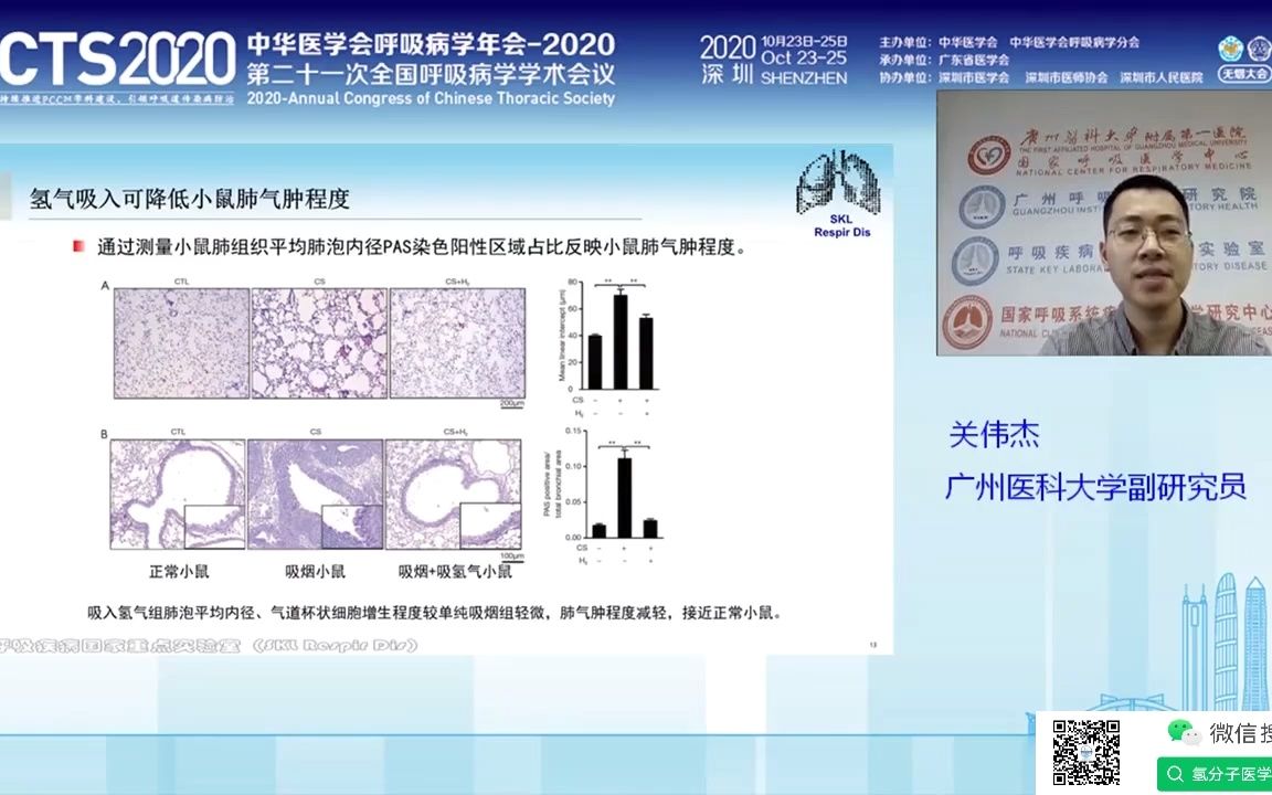 国家重点实验室:氢氧气用于呼吸道疾病研究结果分享哔哩哔哩bilibili