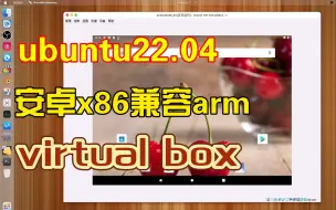 【ubuntu22.04】vbox安装安卓x86 R2系统，arm兼容模式。