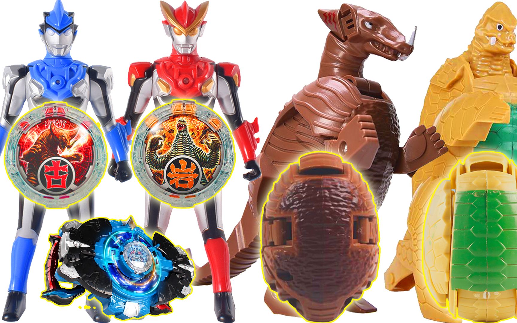 罗布奥特曼带来怪兽水晶玩具!两种属性水晶召唤怪兽