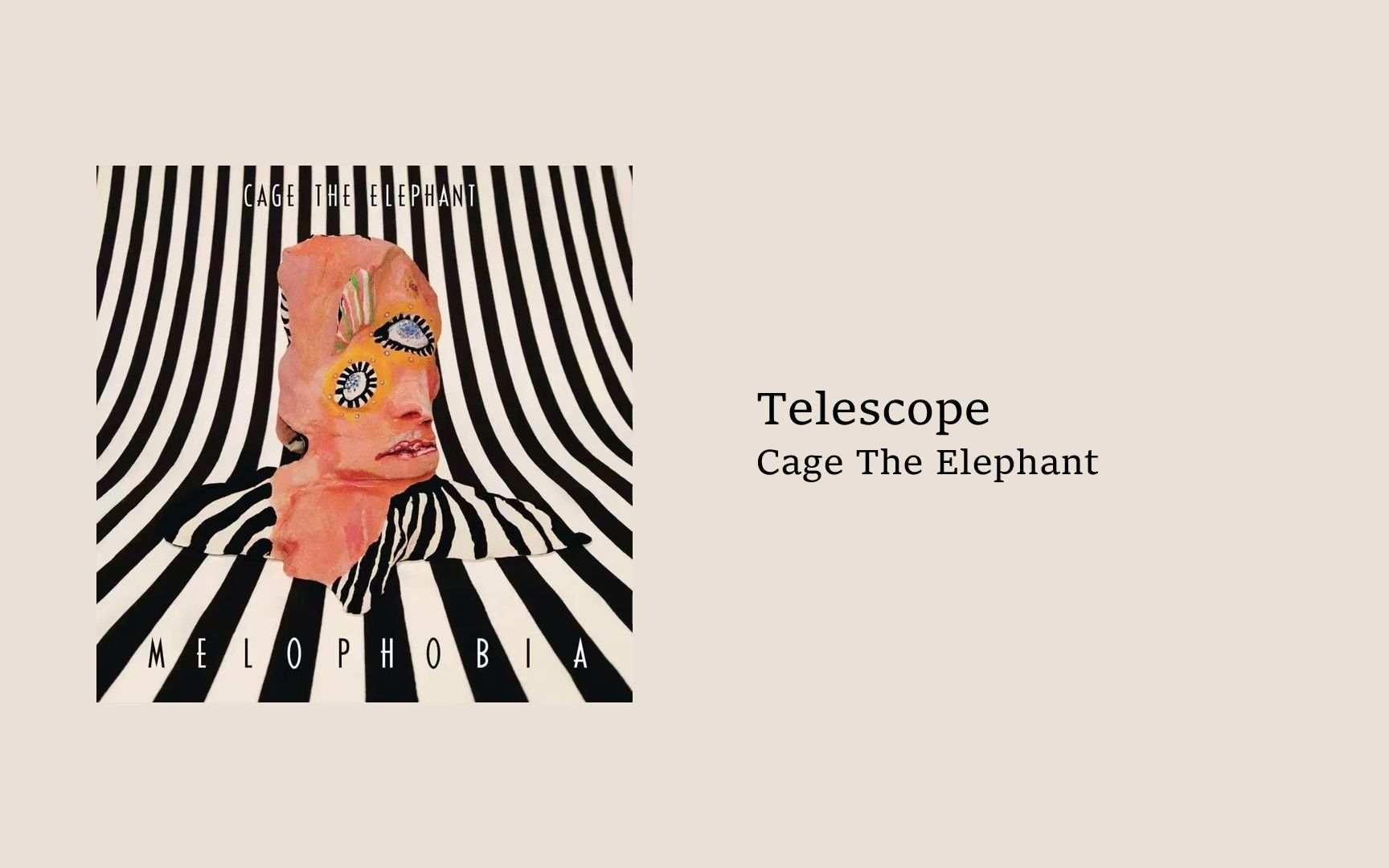 [图]我喜欢的音乐日推 | 嘿 摇头晃脑 | Telescope - Cage The Elephant