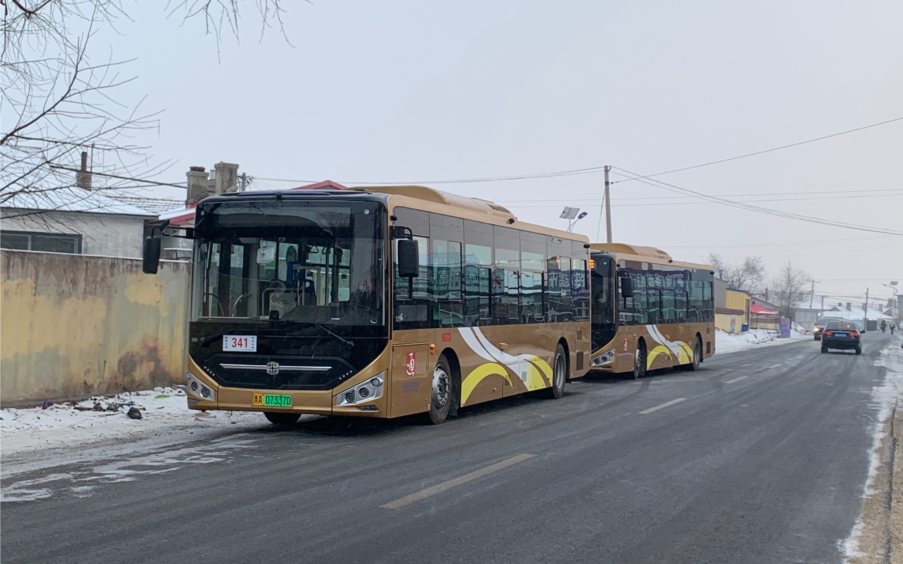 哈尔滨建国公园公交车图片