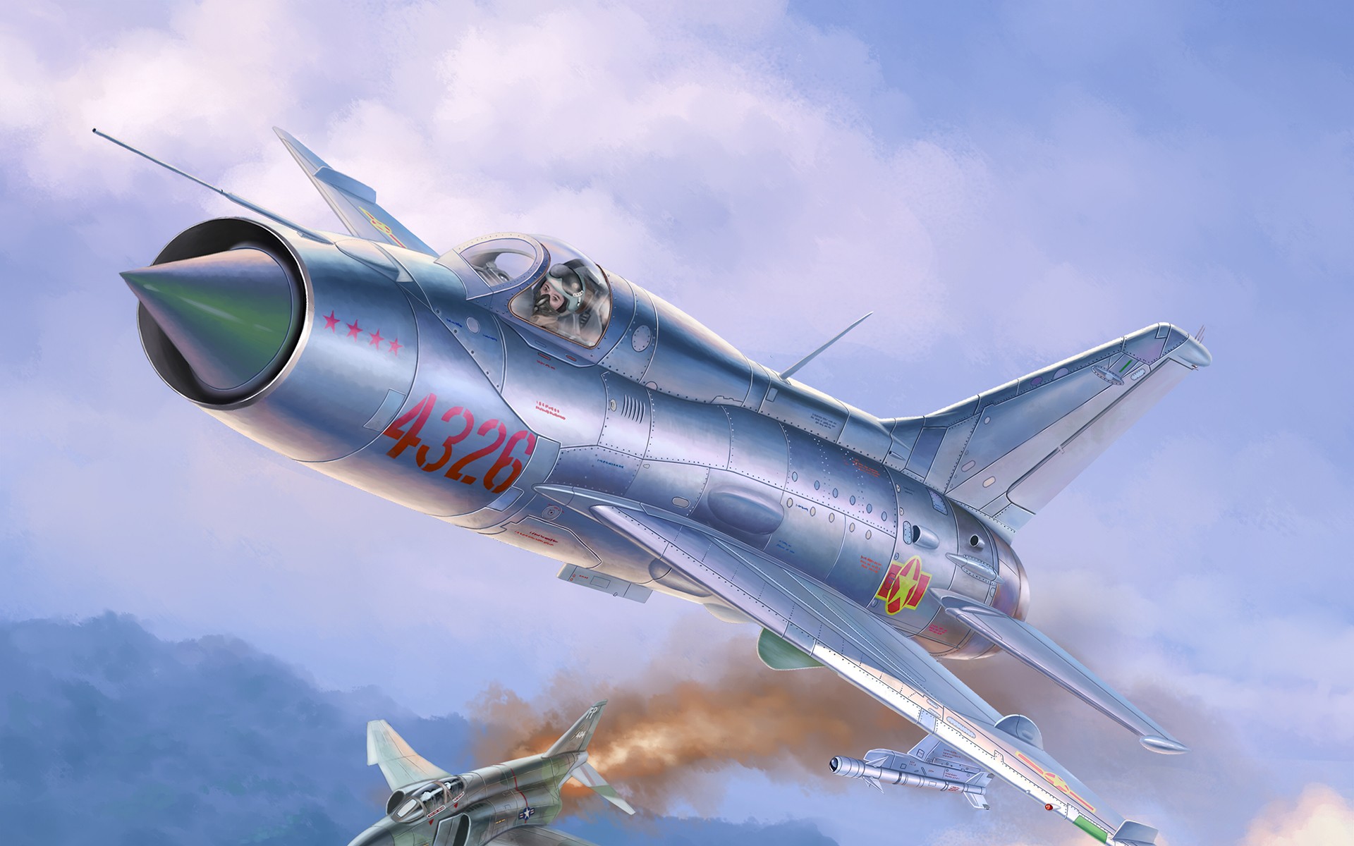 动漫中的现代空战第21期米格21