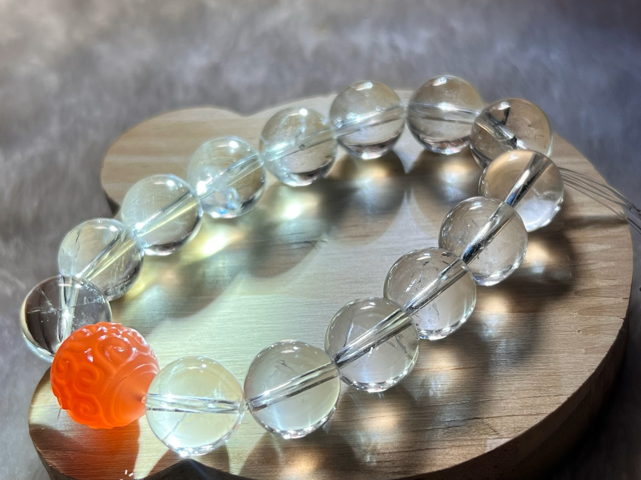 小清新,且精致的手串,珠子14mm,红色15mm
