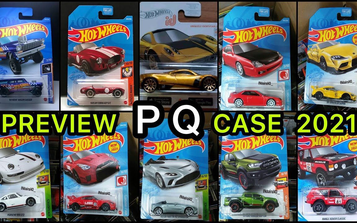 提前预览风火轮hotwheels 2021 p&q 批次新车_哔哩哔哩_bilibili
