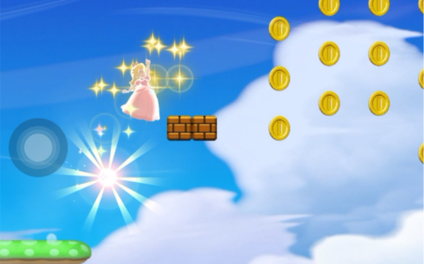 IOS《超级马里奥 酷跑》(Super mario run)碧吉公主 世界巡回 51 绿色金币全收集手机游戏热门视频