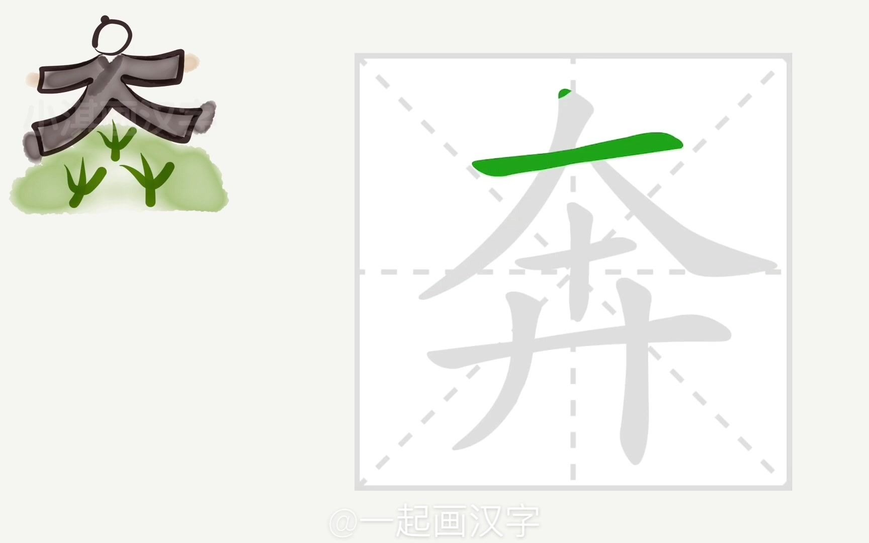 「一起画汉字」识字合集:“动作”的字哔哩哔哩bilibili