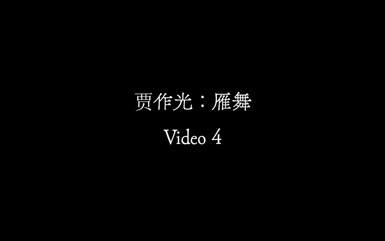 【Video 4】贾作光《雁舞》哔哩哔哩bilibili