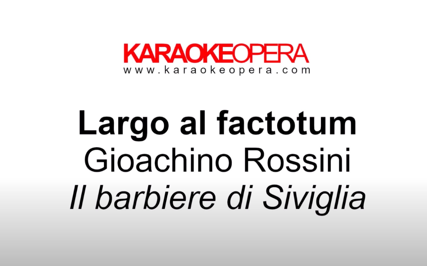 [图]Largo al Factotum della cità快给本城的大忙人让路-Il Barbiere di Siviglia-Rossini-乐队