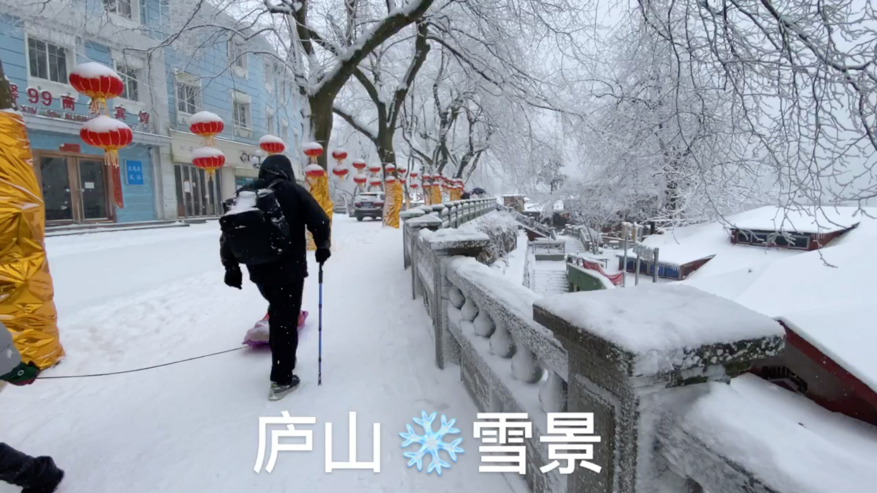 [图]年前去的庐山，刚好赶上暴雪，庐山雪景美如画！