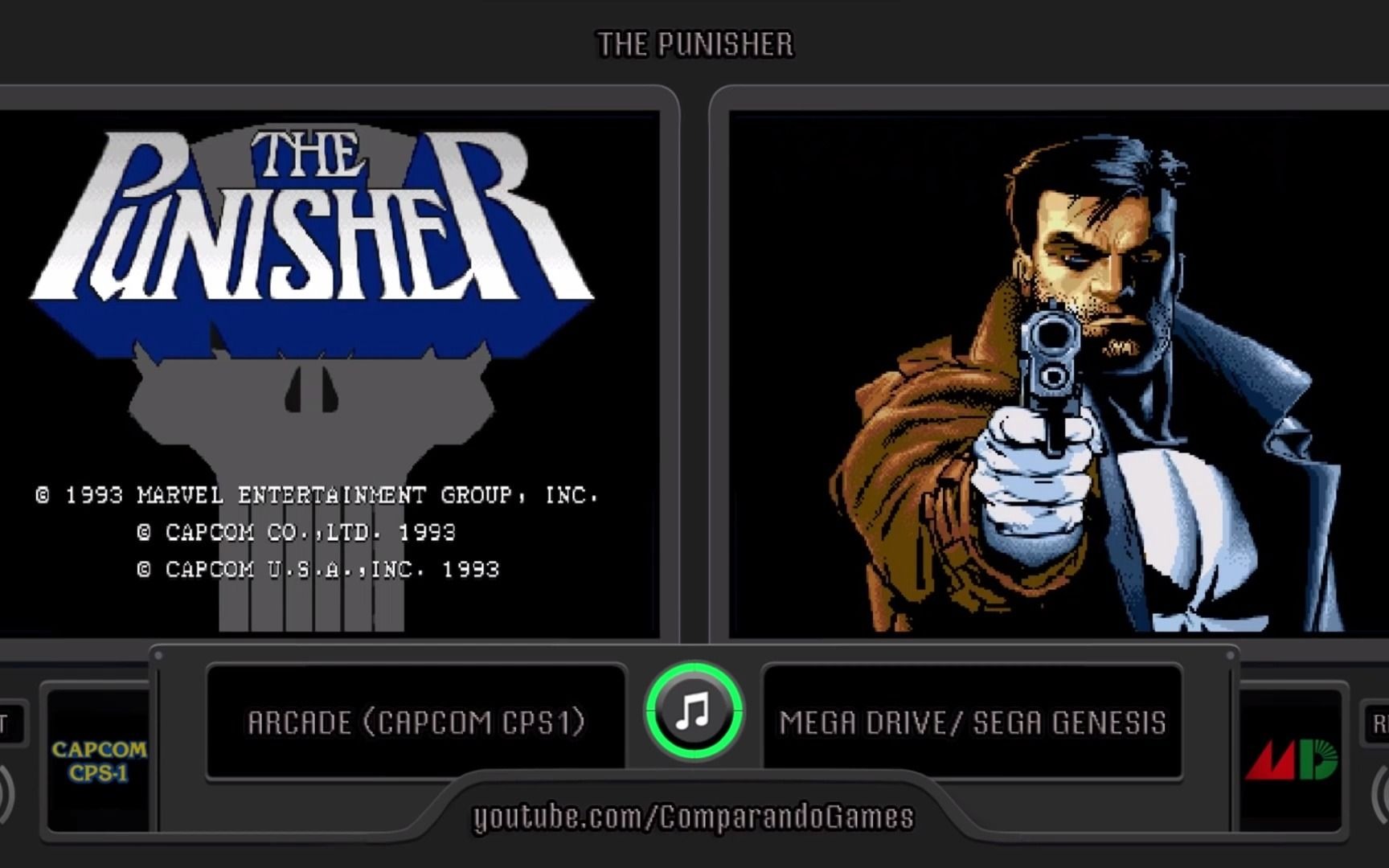 【惩罚者】街机版和md版画面对比_单机游戏热门视频