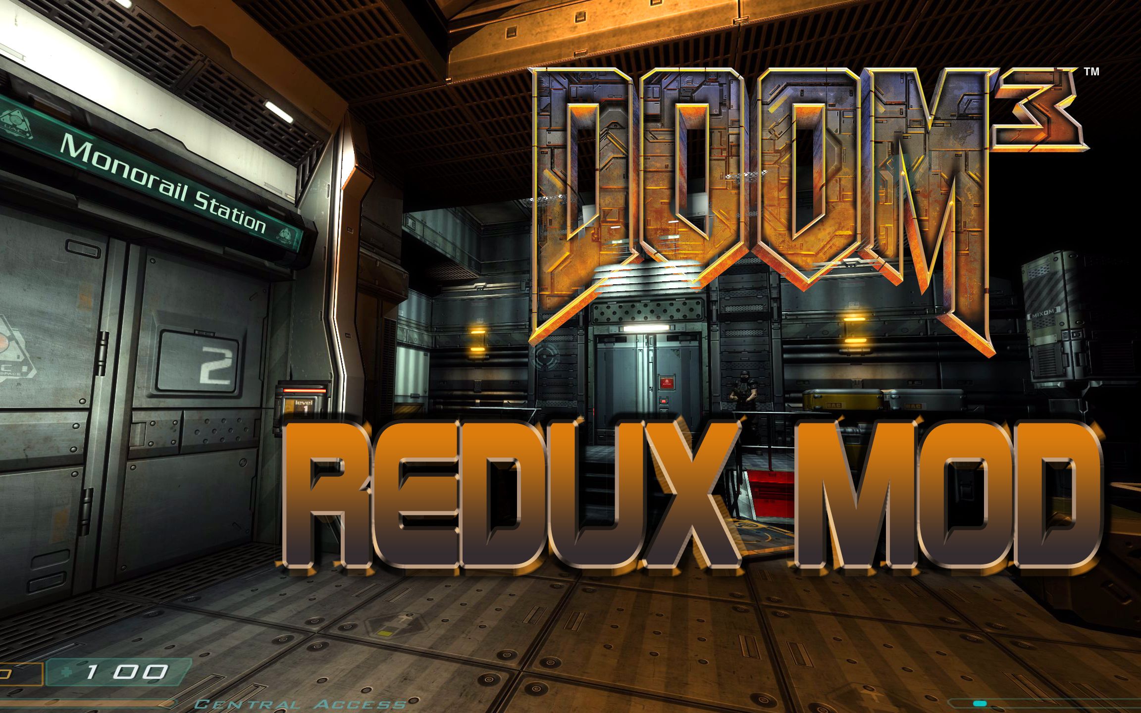 【doom3 毁灭战士3】高清redux mod 流程e_10 ( 第三基站 洞穴一区 )