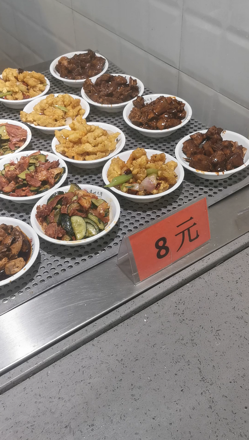常州大学食堂11.5的晚餐