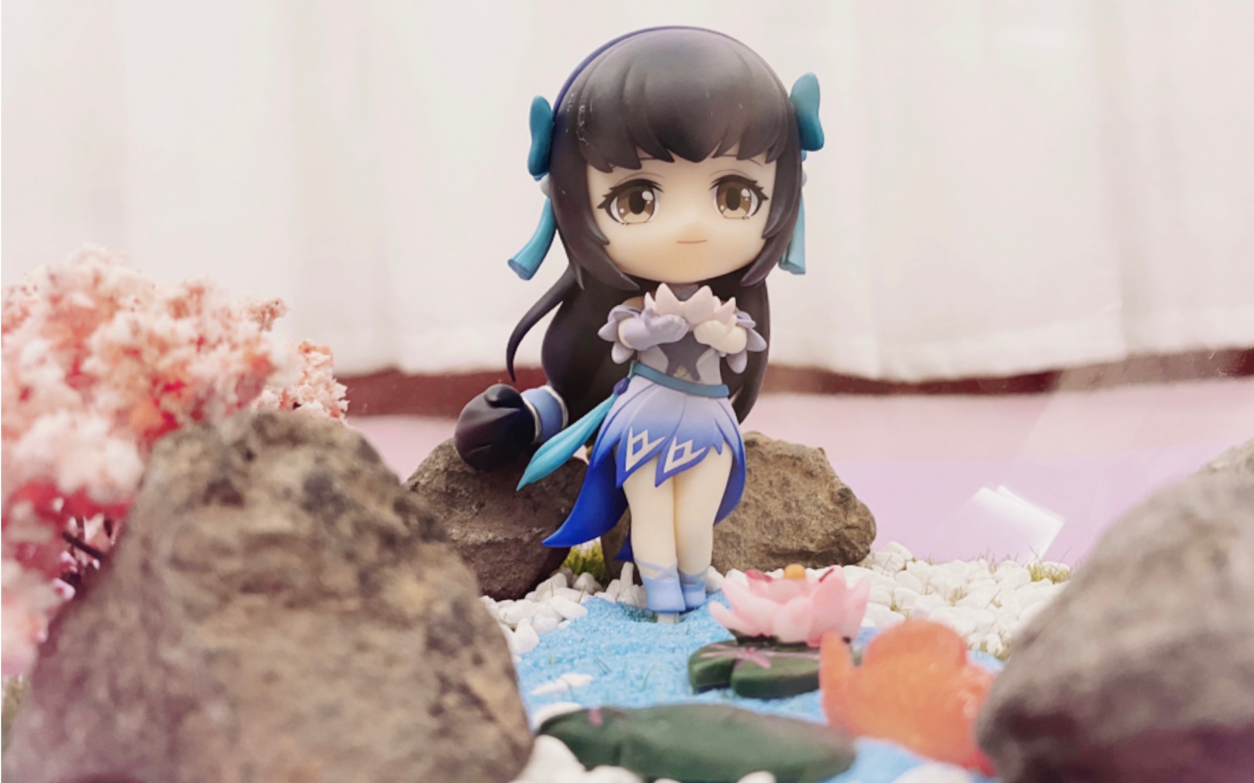 是西施小可爱呀～(给王者官方的西施手办搭了个家