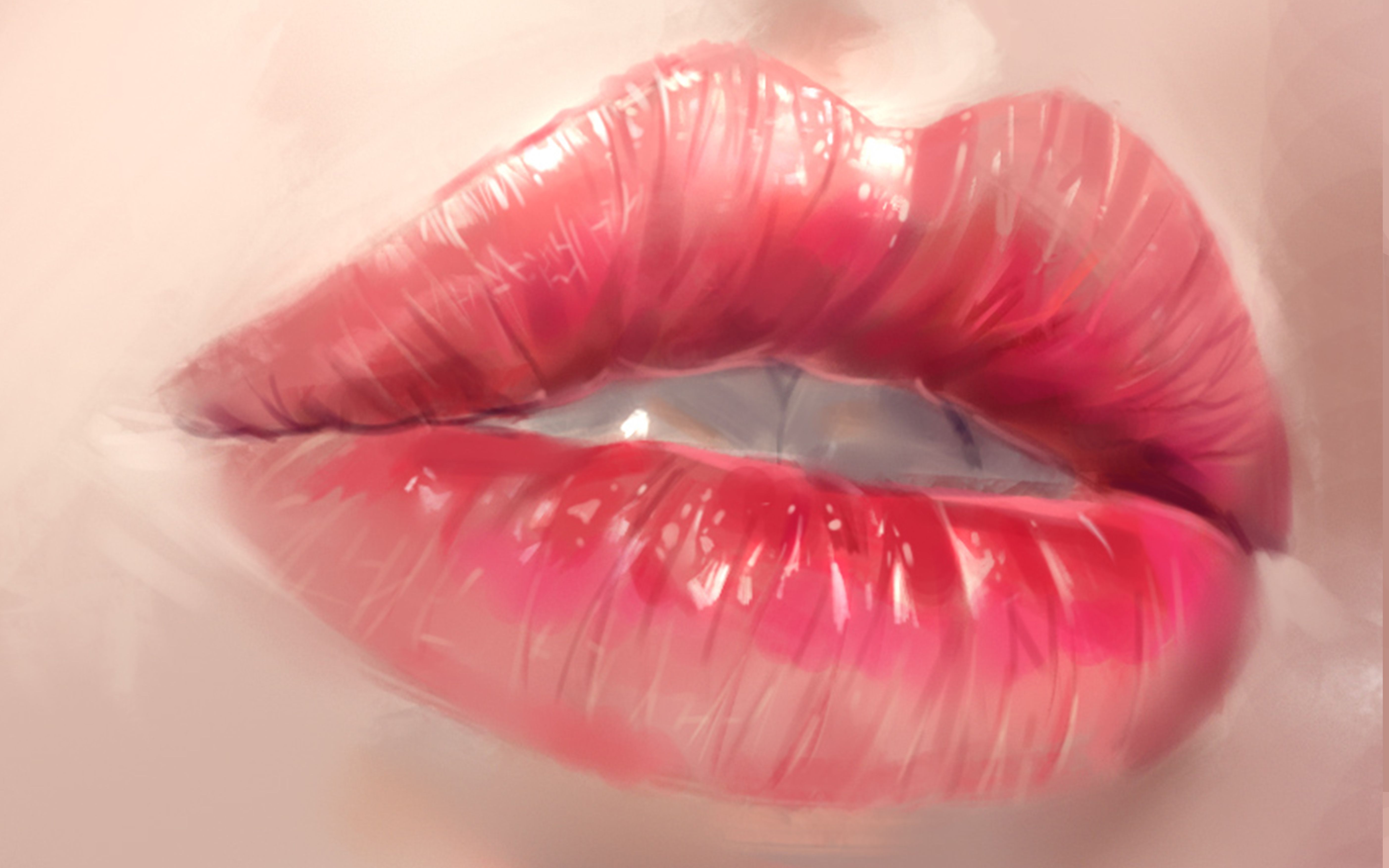 【板绘】这个厚涂用色的技巧教你分分钟画出一个鲜亮的嘴唇!