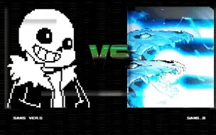 Video herunterladen: 【Mugen】Sans ver.s vs Sans-B