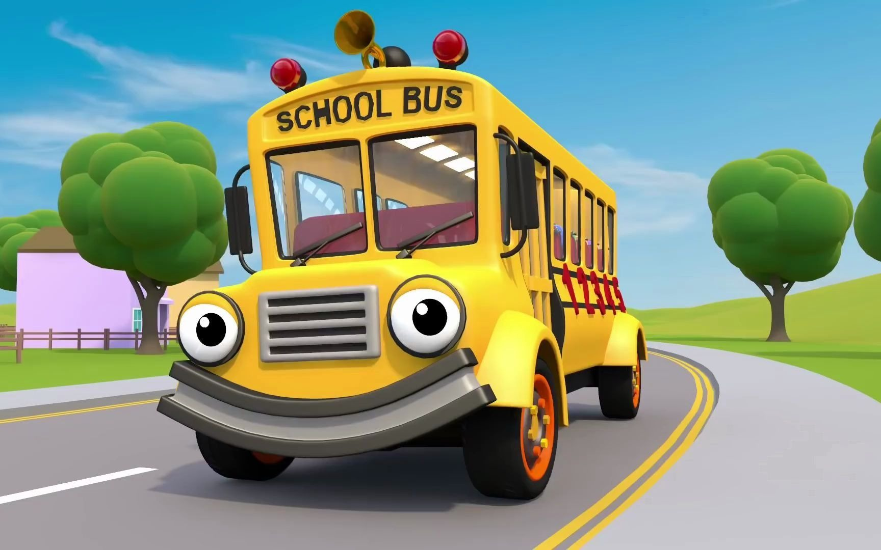 【全球精品早教】巴士车轮滚滚!英语儿歌!