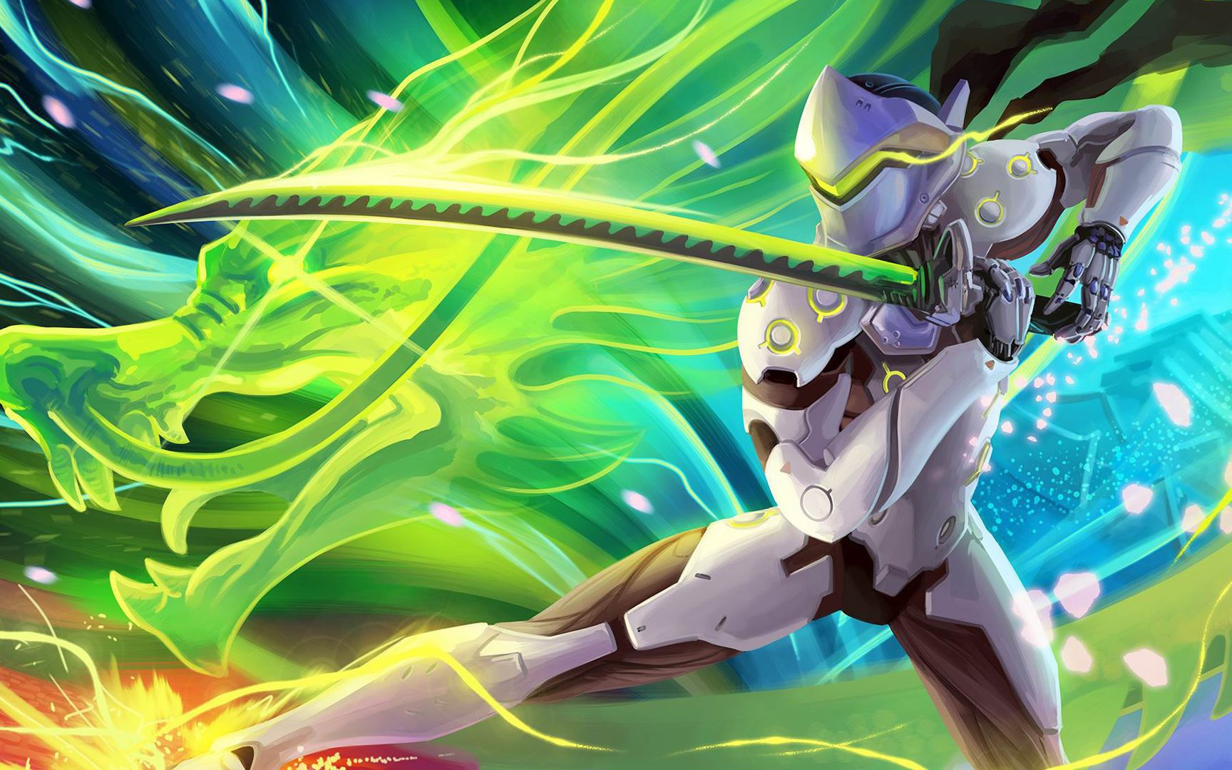 【bloodshadow】《守望先锋》源氏用你的龙刃想想这波团拿头打