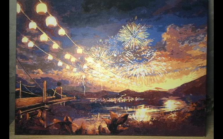 diy油画烟火季节