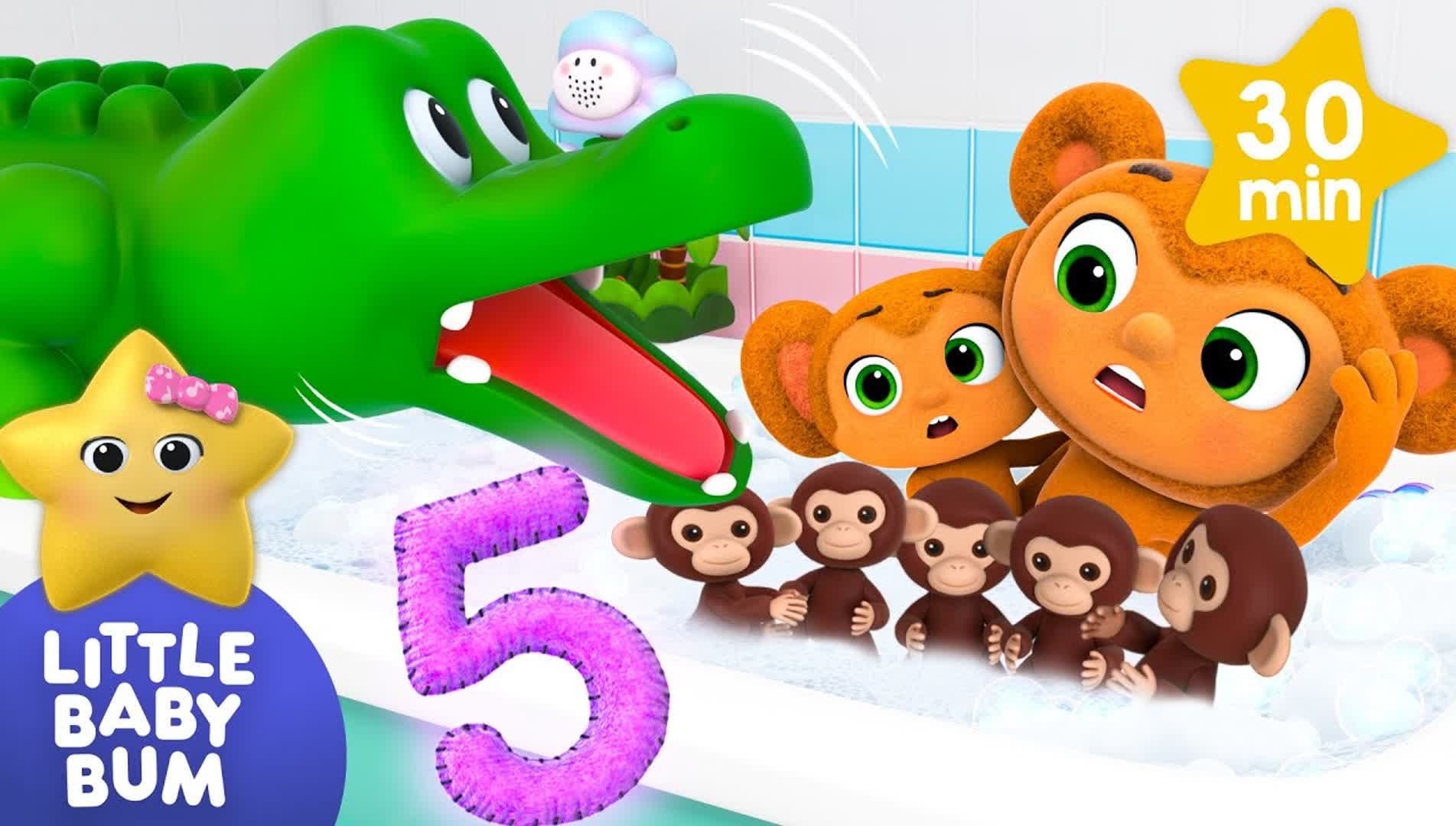 【little baby bum】五只小猴子five little monkeys