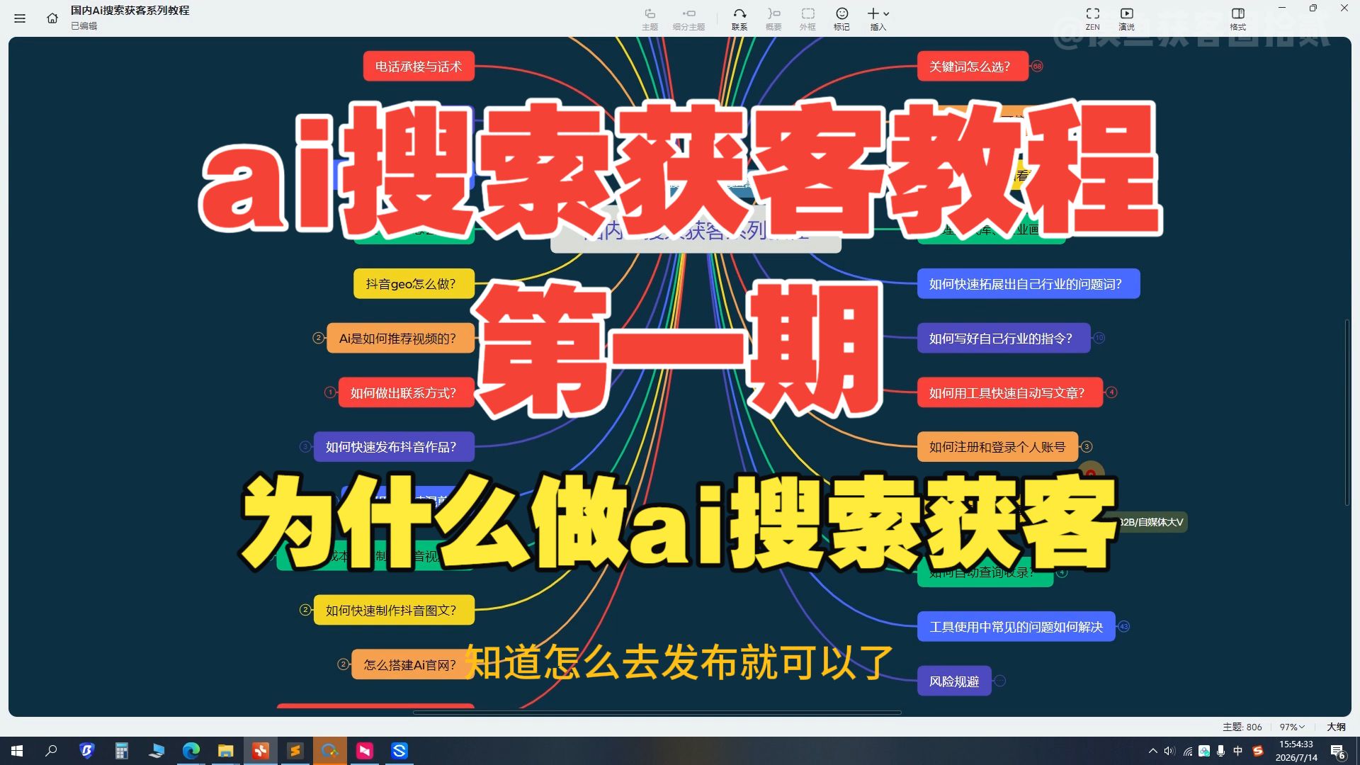 26年7月更新ai搜索geo优化获客排名霸屏教程第一期: 为什么做ai搜索获客