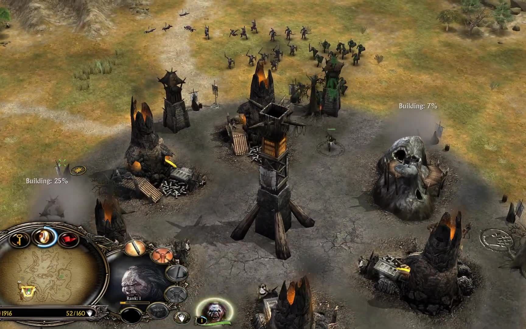 【中土战争1】小营地也能搞工业!艾森加德 1v7 困难ai(1.