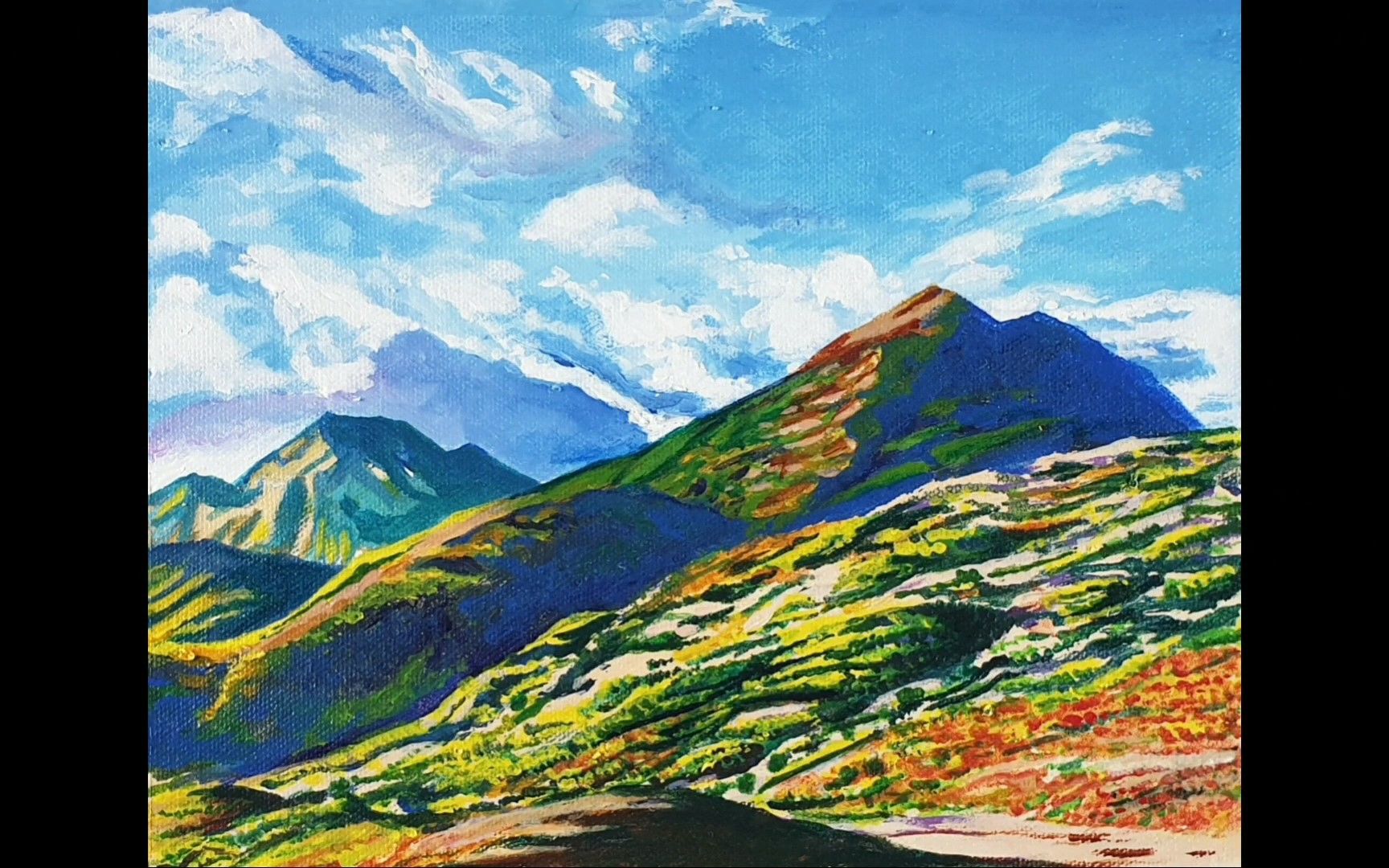 【丙烯】山的风景_哔哩哔哩_bilibili