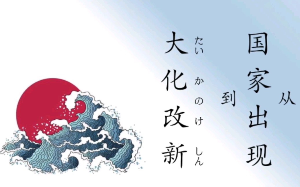 【日本命运的第一个拐点】2分钟日本史,从国家出现到大化改新.哔哩哔哩bilibili