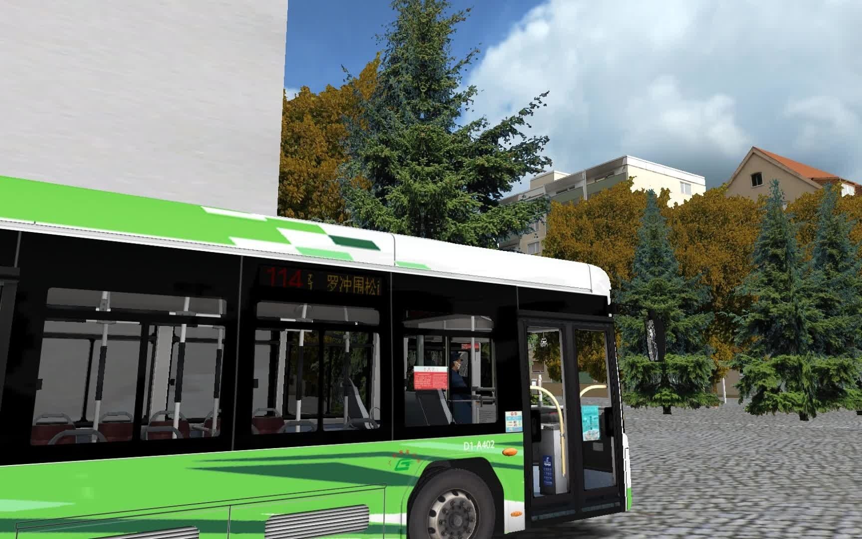 omsi2 巴士模拟2小剧场 自制修改福田无轨电车滚动电牌帧率,带给你不