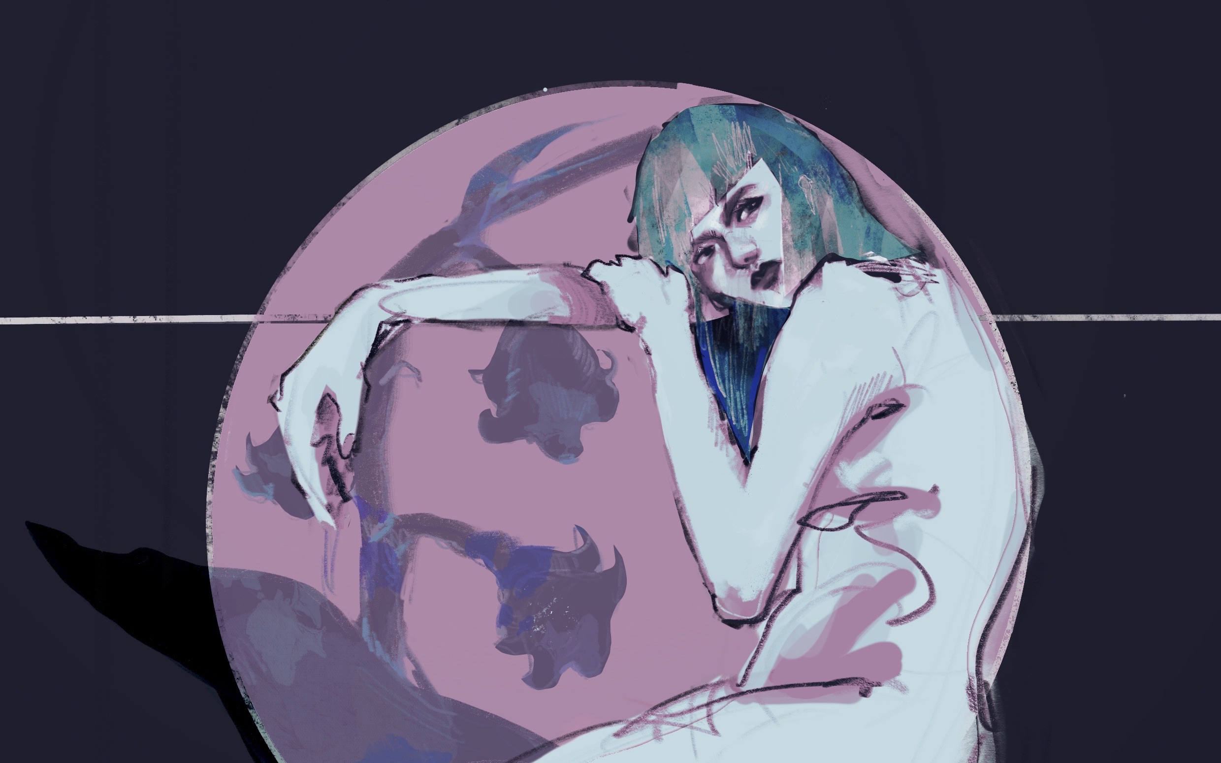 【极乐迪斯科】绘画-卡拉洁&枯萎的铃兰