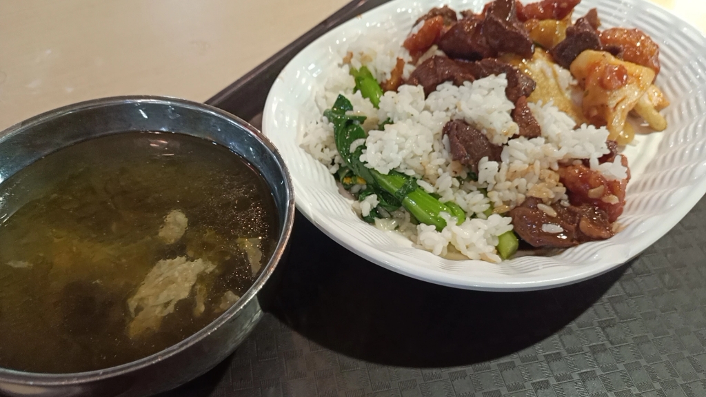 南方医科大学的食堂快餐,满满都是肉