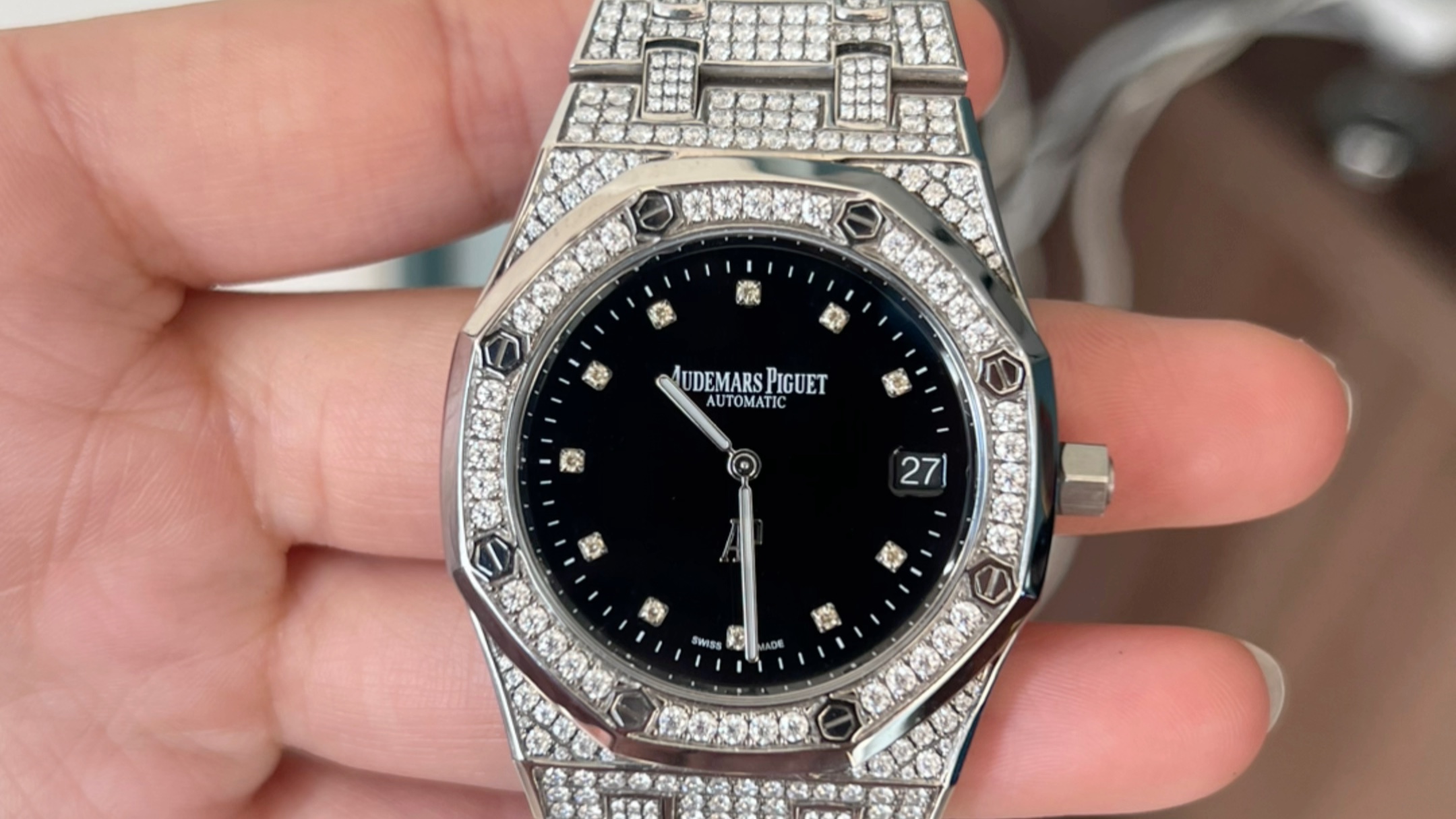 爱彼15202后钻满钻定制