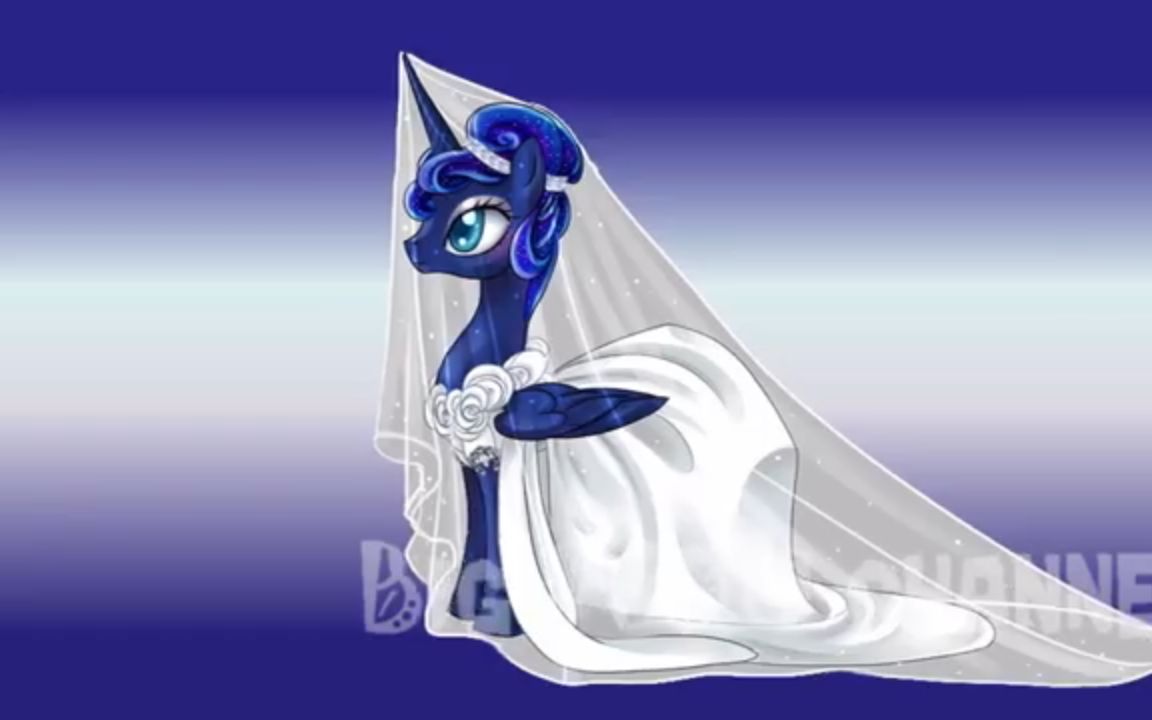 小马们穿婚纱的样子