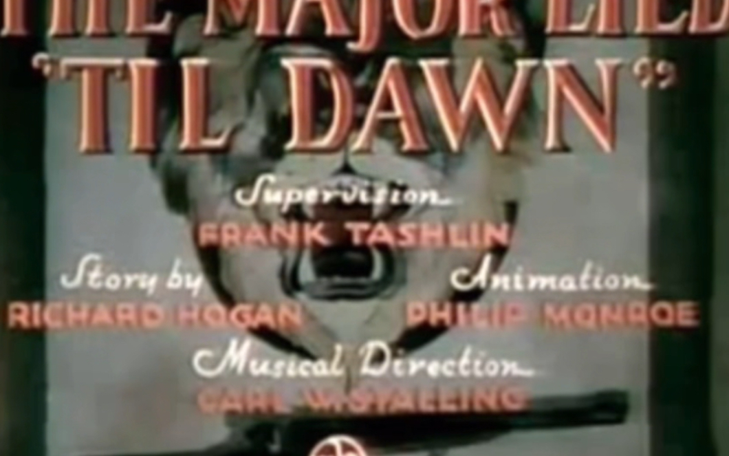 华纳动画少校一直撒谎到天亮 The Major Lied Til Dawn.1938.原版标题卡开头和结尾哔哩哔哩bilibili