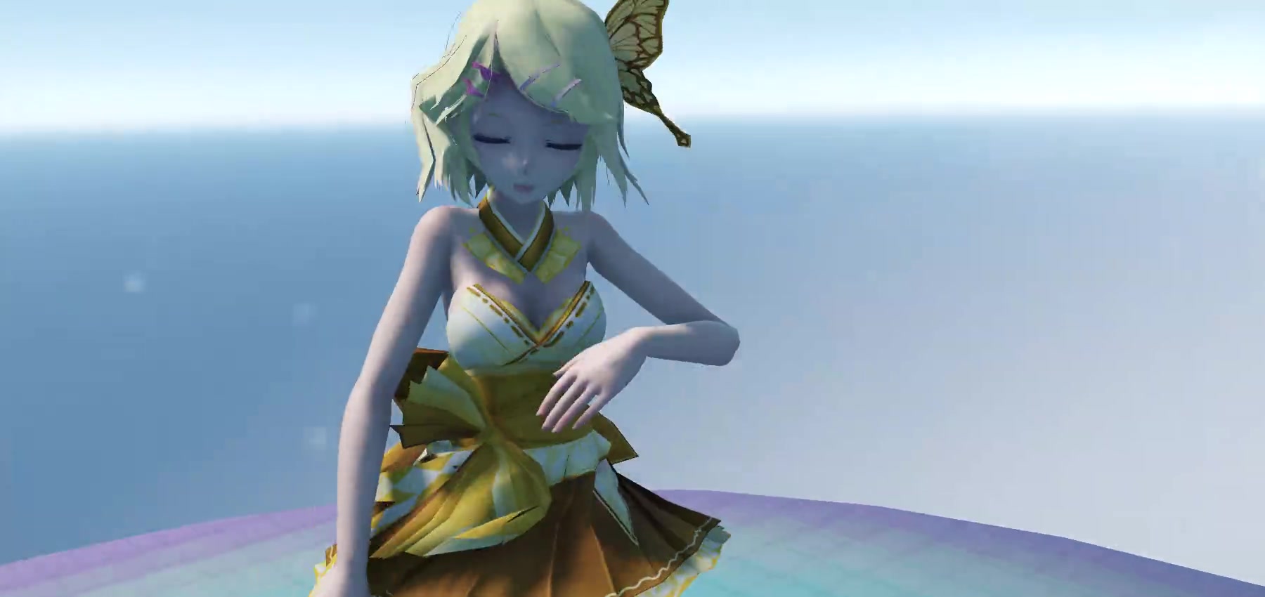 【50帧·超清·ray·低级渲染】巫女服铃又在彩虹岛上做羞羞的事情?