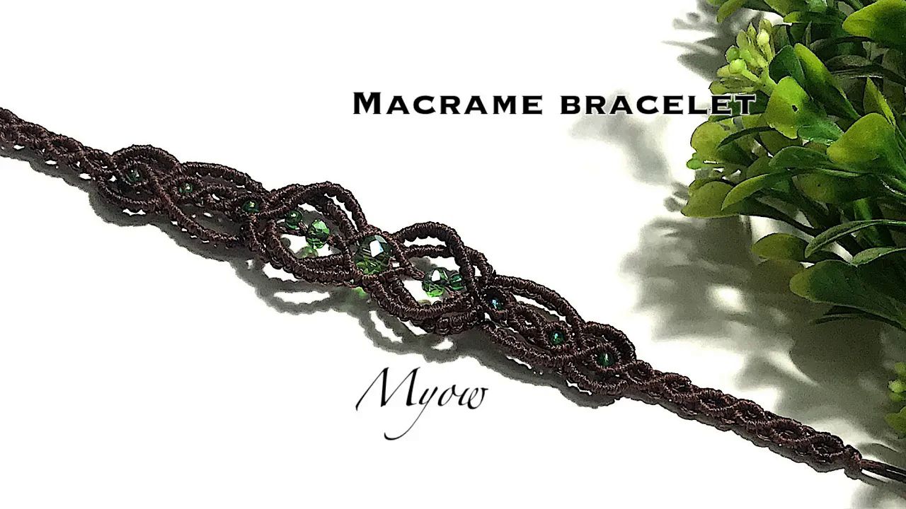 【myow handmade】手链绳编教程301 macrame bracelet _ myow 301
