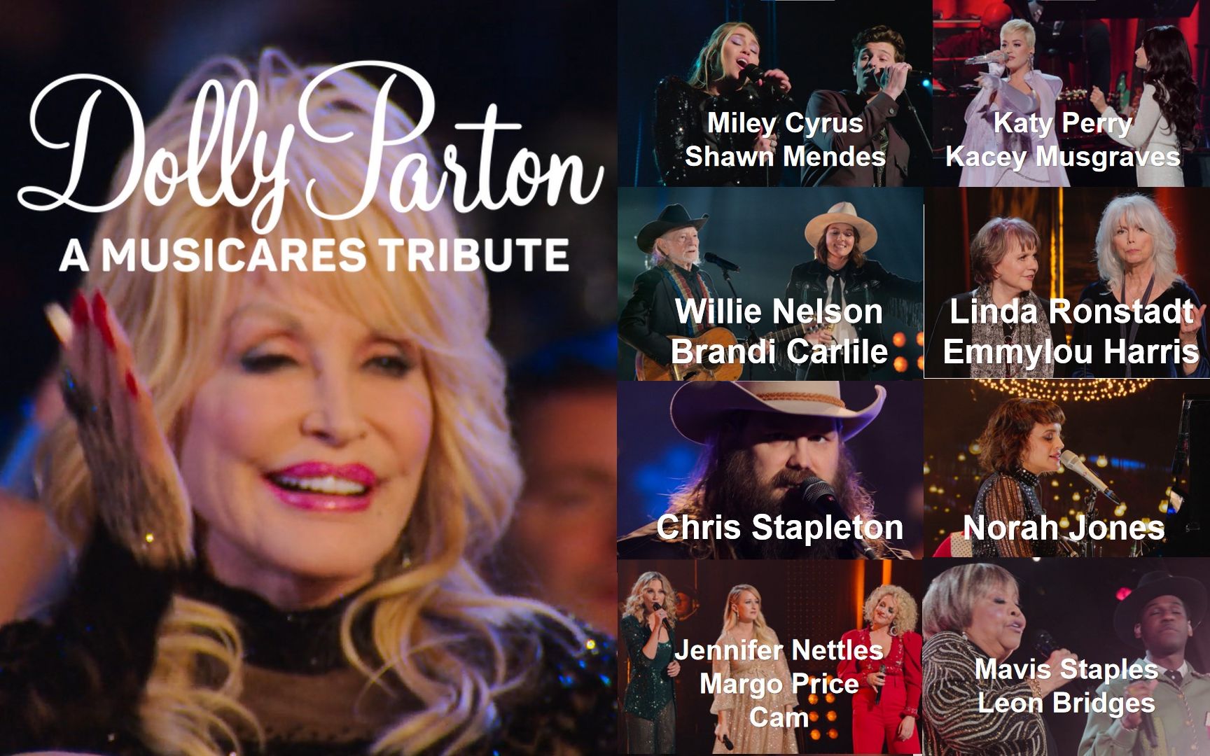 [图]【2019各流派群星致敬Dolly Parton】Tribute to Dolly Parton MusiCares 2019