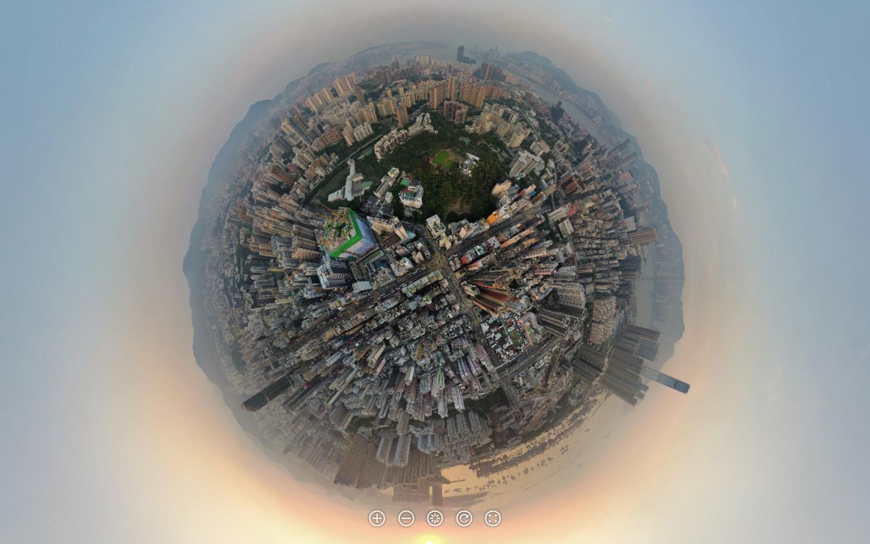 dji mini2 一键全景功能360vr(拍照) 效果测试及示范 (初阶) (香港