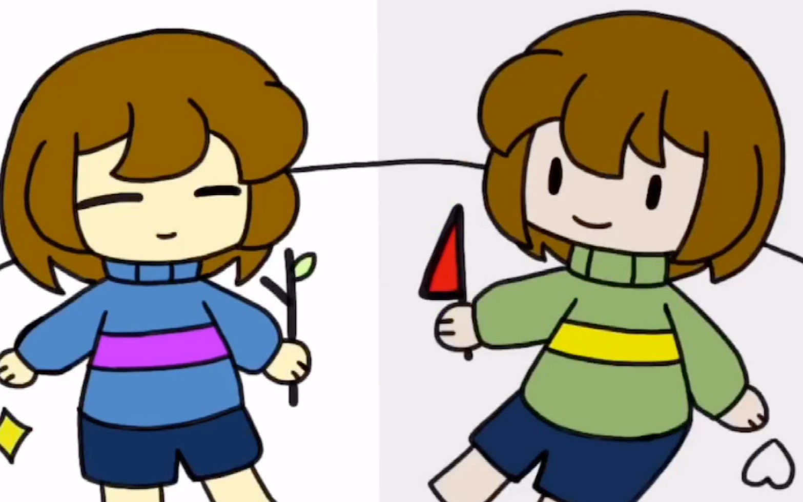 画个frisk和chara(菜鸟)